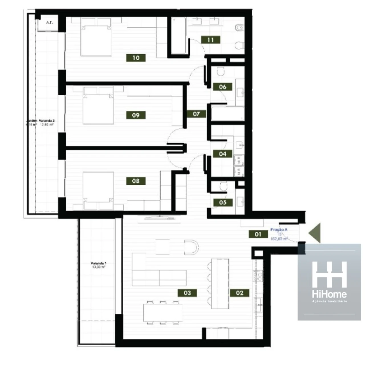 Apartamento T3 para Venda em Estreito de Camara de Lobos Foto 13
