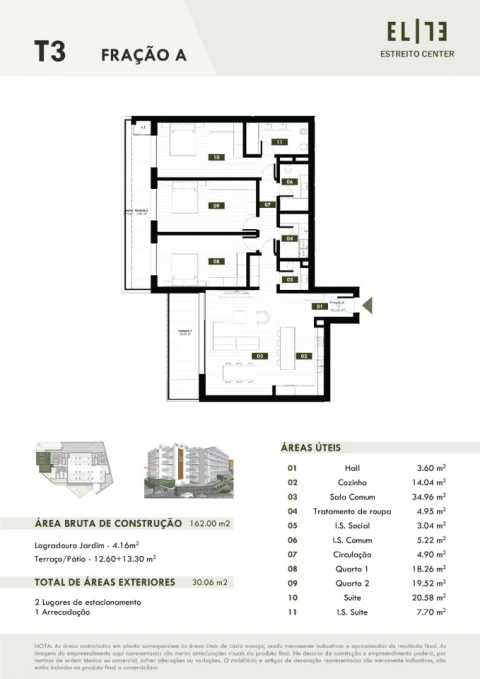 Apartamento T3 para Venda em Estreito de Camara de Lobos