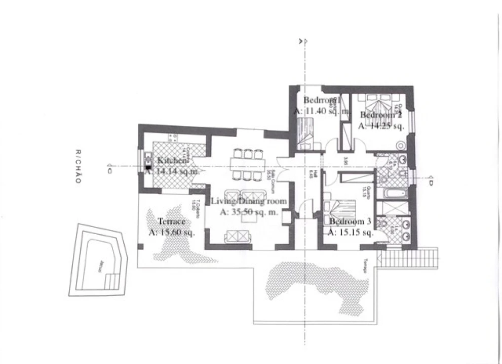 Quinta T3 para Venda em Santa Catarina da Fonte do Bispo Foto 16