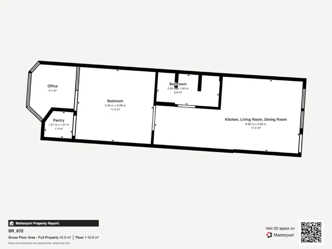 Apartamento T1 para Venda em Carcavelos e Parede Planta 1