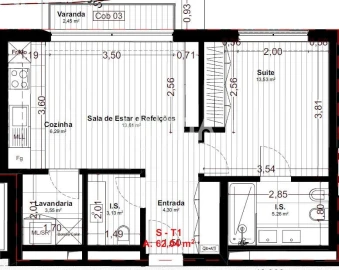 Apartamento T1 para Venda em Cortegaça