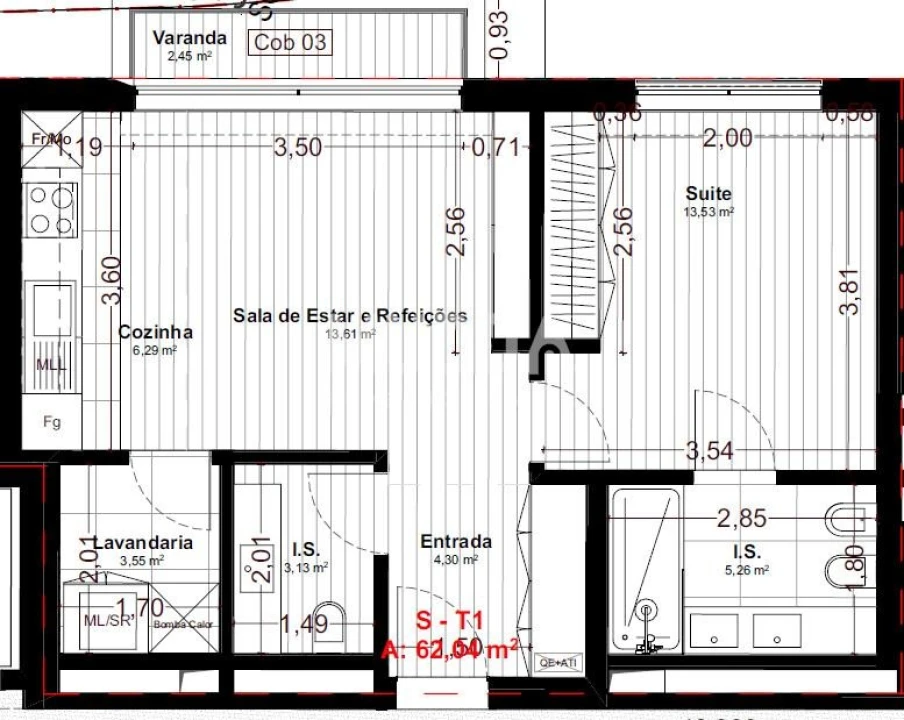 Apartamento T1 para Venda em Cortegaça Foto 9