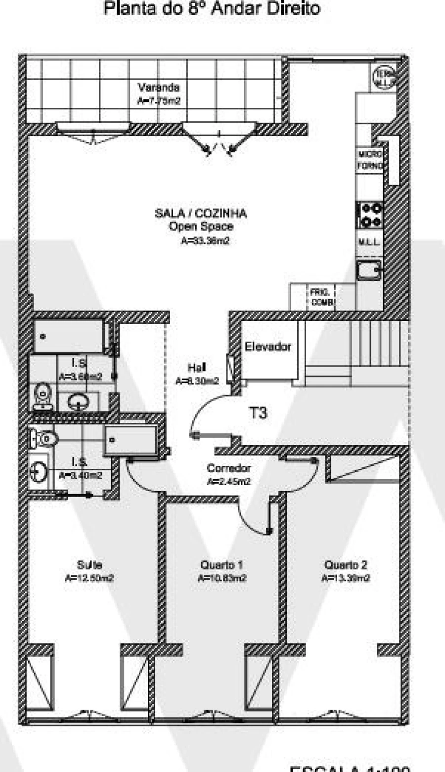 Apartamento T3 para Arrendamento em Benfica Foto 20