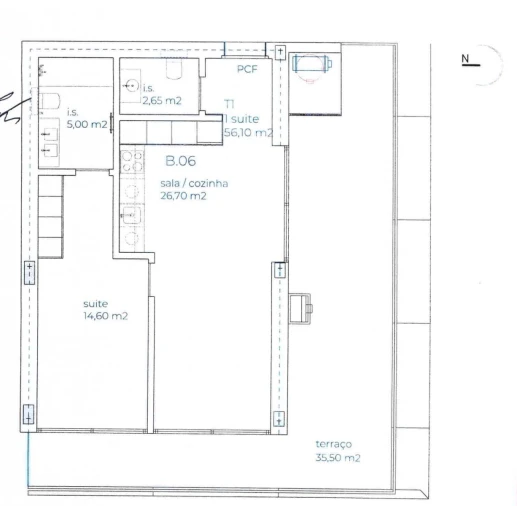 Apartamento T1 para Venda em Arcozelo Foto 14
