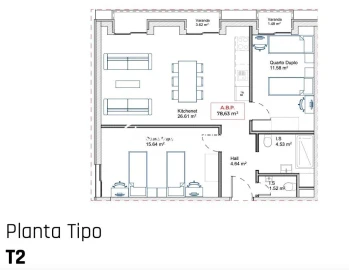 Apartamento T2 para Venda em Paranhos