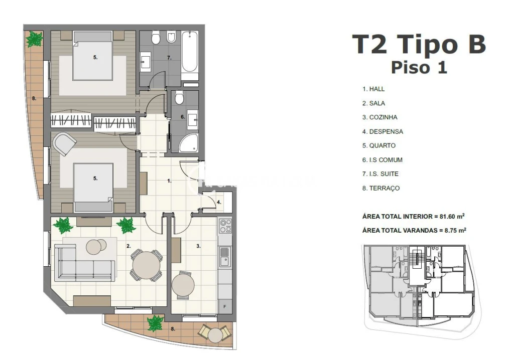 Apartamento T2 para Venda em Lagos (São Sebastião e Santa Maria) Foto 3