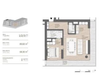 Apartamento T1 para Venda em Quarteira