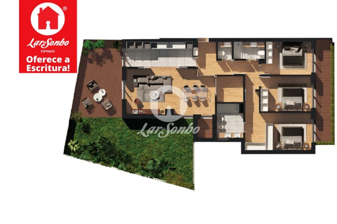 Apartamento T3 para Venda em São Felix da Marinha Foto 2