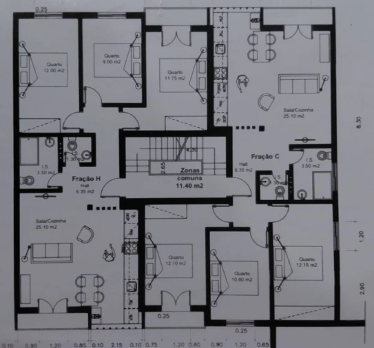 Apartamento T3 para Venda em União das Freguesias de Setúbal Planta 1