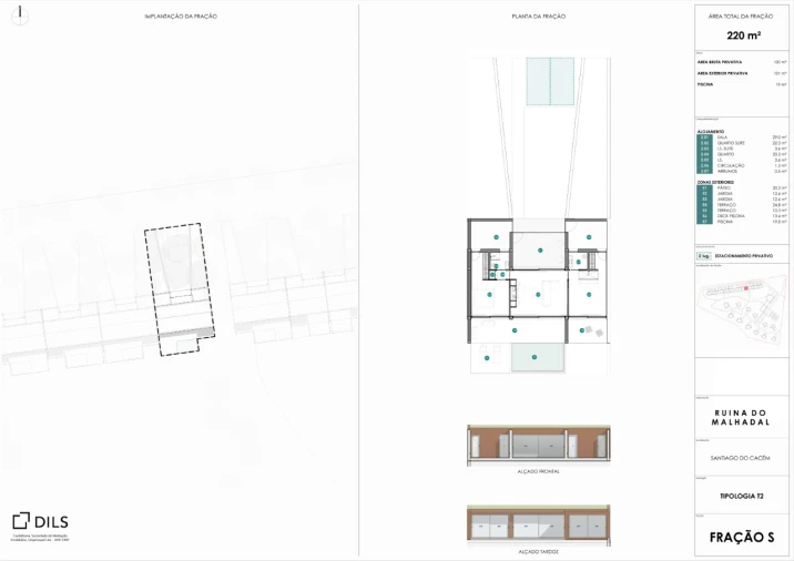 Apartamento T2 para Venda em São Francisco da Serra Planta 1