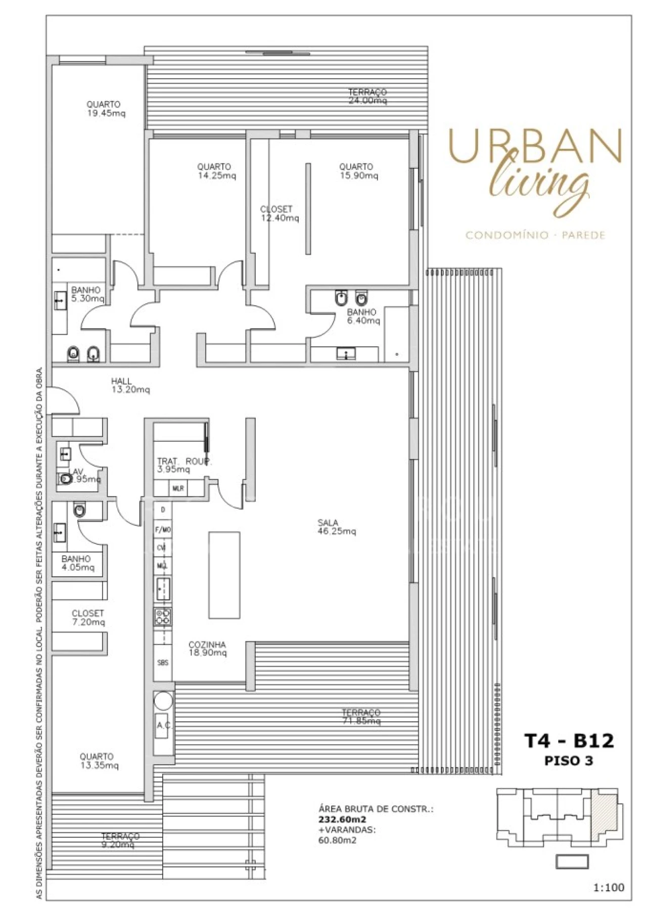 Apartamento T4 para Venda em Carcavelos e Parede Foto 27