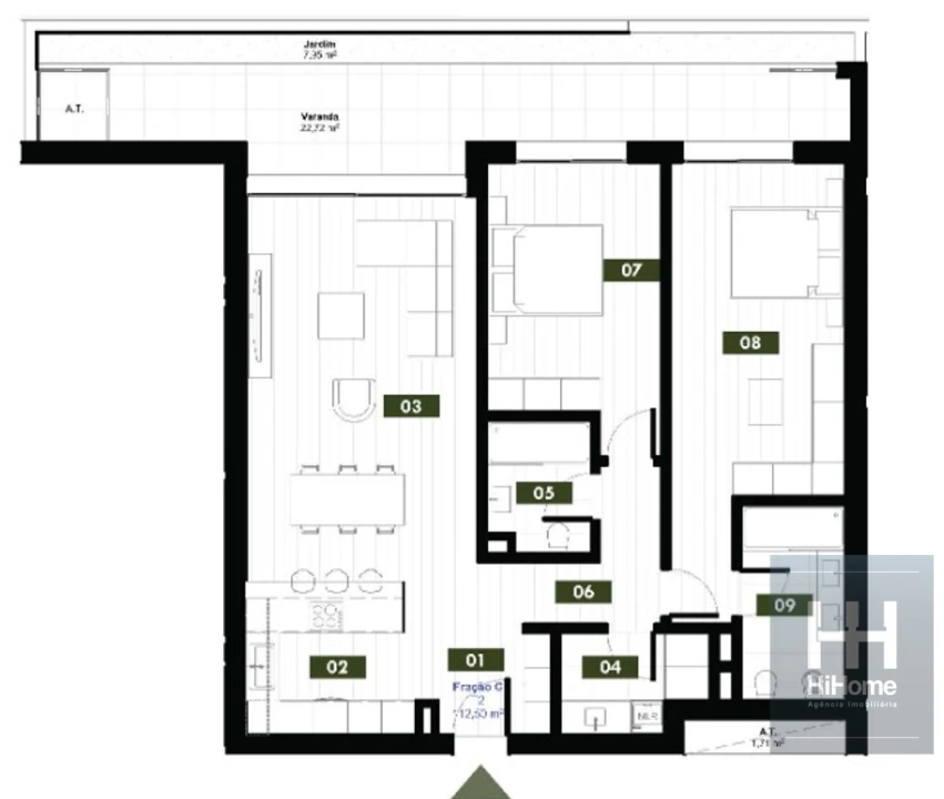 Apartamento T2 para Venda em Estreito de Camara de Lobos Foto 13