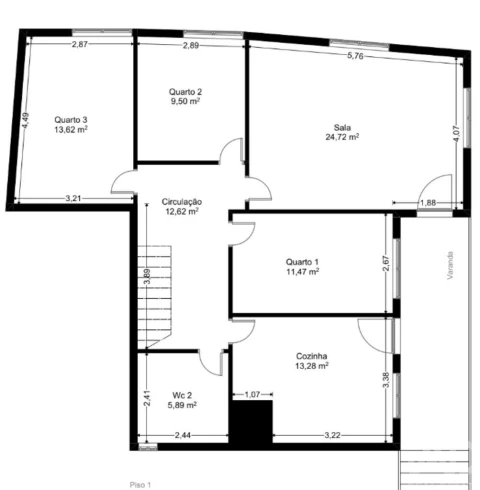 Moradia T3 para Venda em Torre e Vila Mou