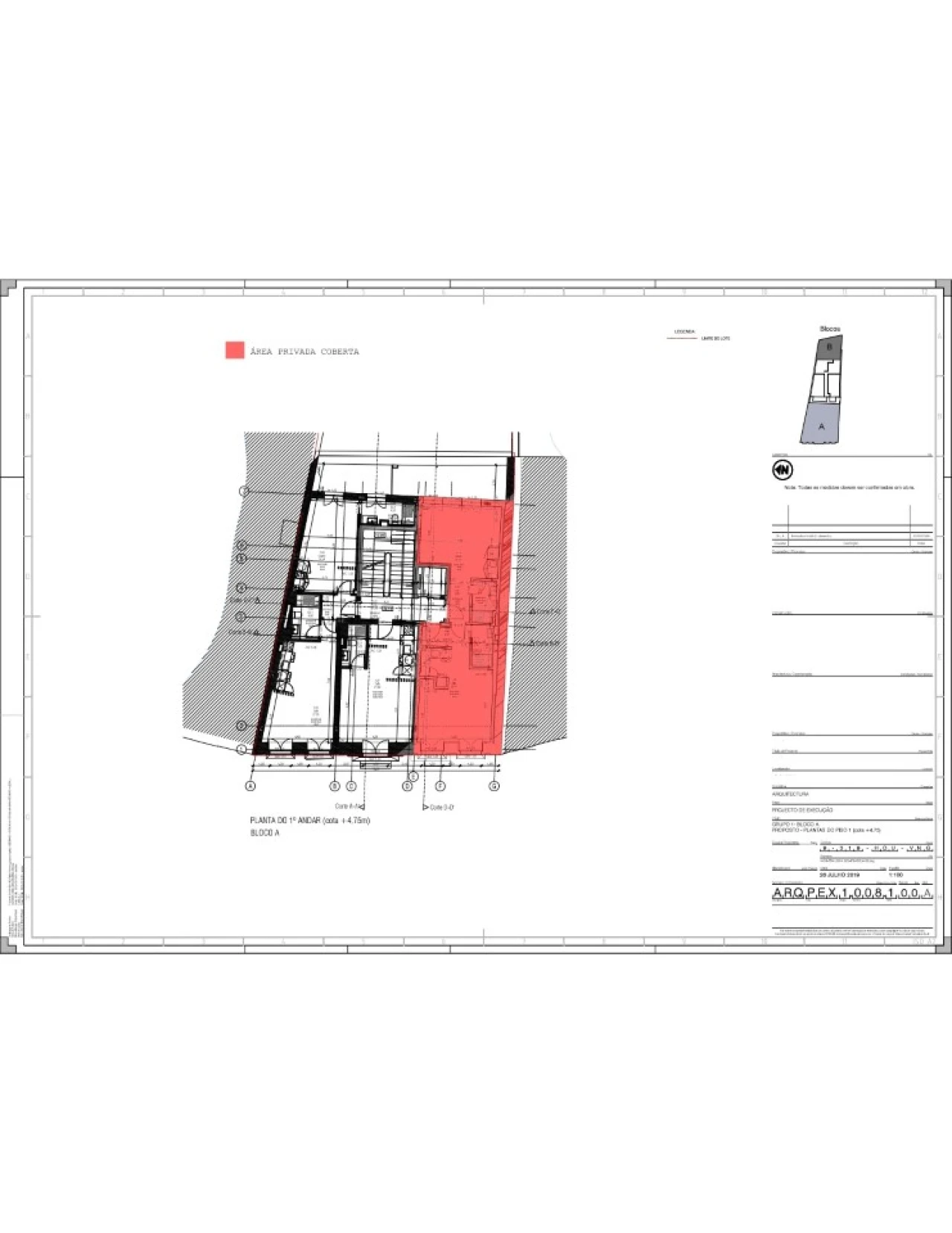Apartamento T1 para Venda em Santa Marinha e São Pedro da Afurada Planta 2