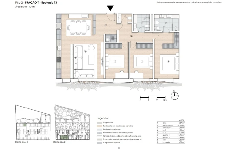 Apartamento T3 para Venda em Paranhos Planta 1