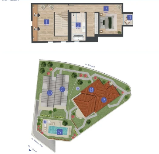 Moradia T3 para Venda em Cascais e Estoril Planta 2