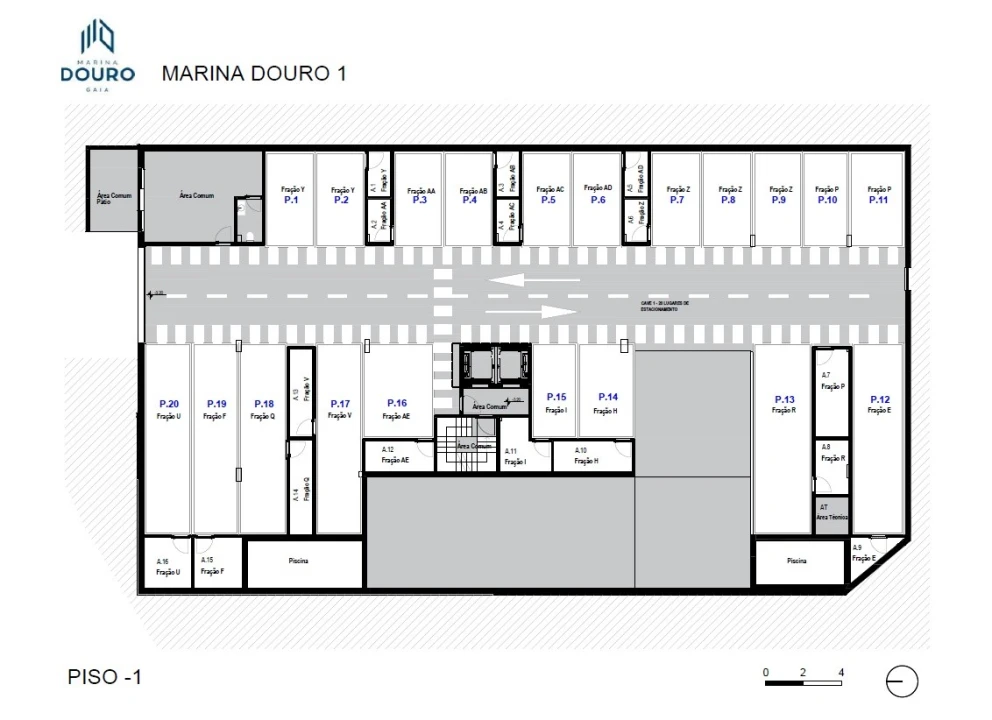 Apartamento T3 para Venda em Canidelo Planta 2
