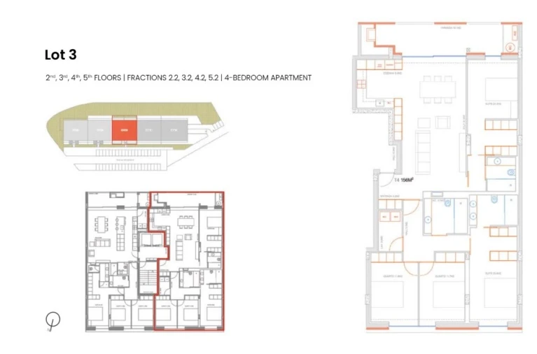 Apartamento T4 para Venda em Costa Planta 1