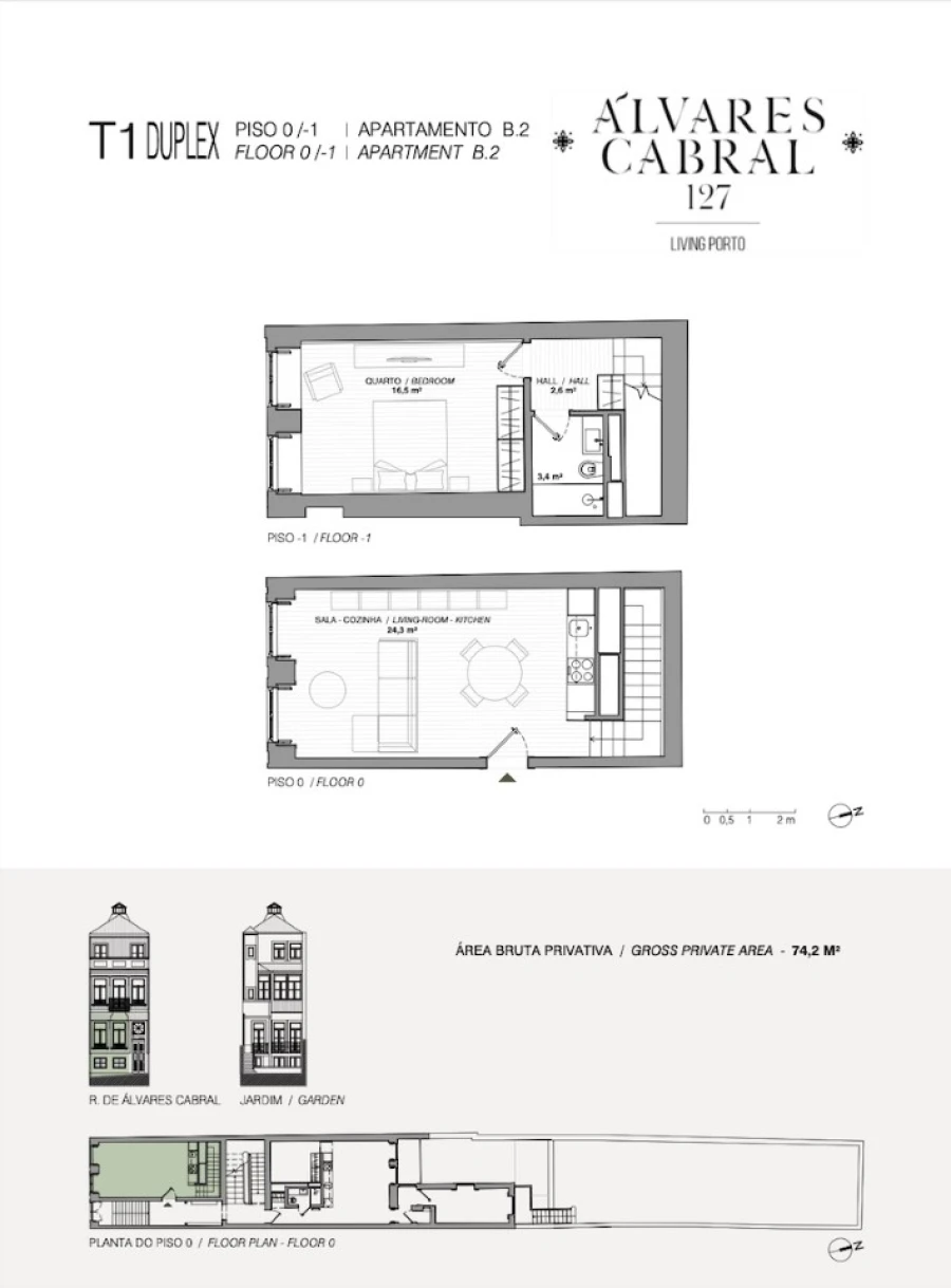 Apartamento T1 para Venda em Cedofeita, Santo Ildefonso, Sé, Miragaia, São Nicolau e Vitória Planta 1