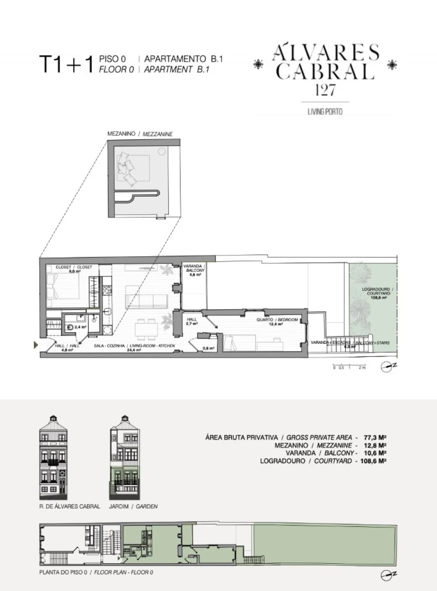 Apartamento T1 para Venda em Cedofeita, Santo Ildefonso, Sé, Miragaia, São Nicolau e Vitória Planta 1