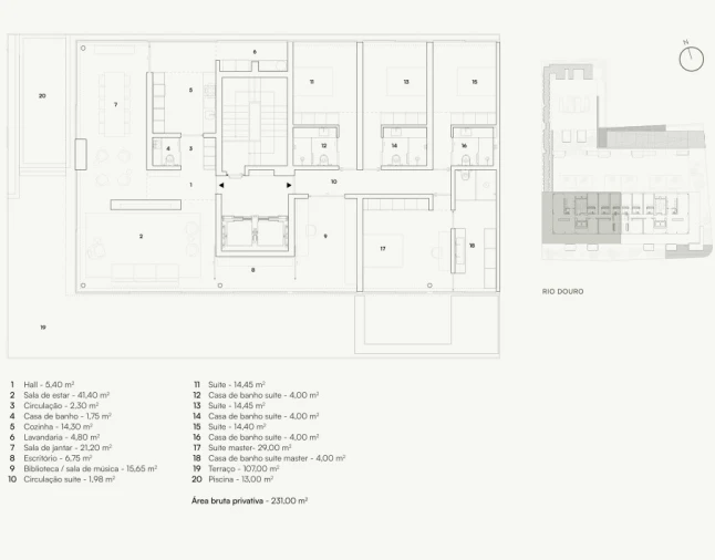 Apartamento T5 para Venda em Lordelo do Ouro e Massarelos Planta 1