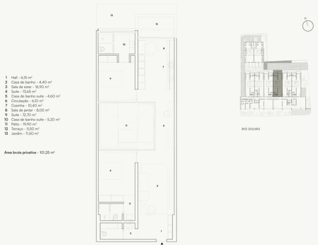 Apartamento T2 para Venda em Lordelo do Ouro e Massarelos Planta 1
