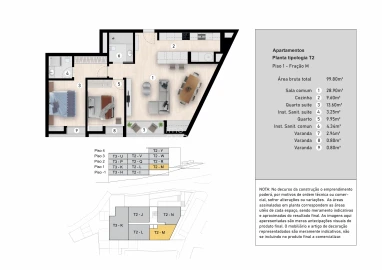Apartamento T2 para Venda em Caniço