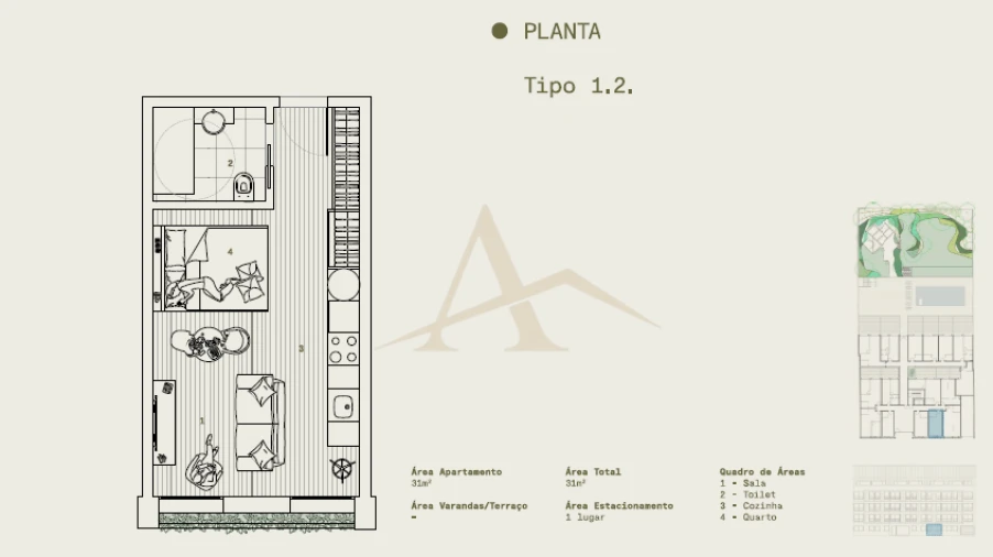 Apartamento para Venda em Cedofeita, Santo Ildefonso, Sé, Miragaia, São Nicolau e Vitória Planta 1