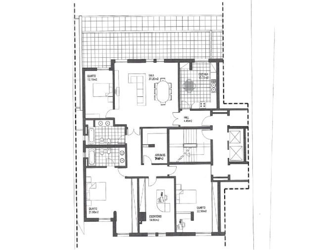 Apartamento T4 para Venda em Alto do Seixalinho, Santo André e Verderena Planta 1