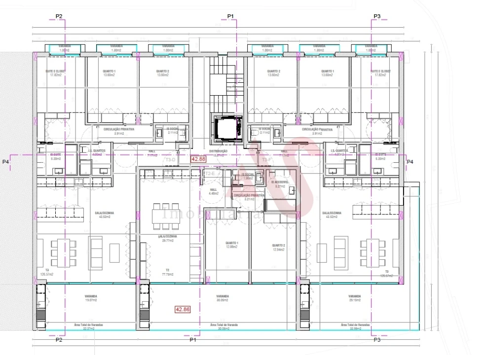 Apartamento T3 para Venda em Ribeirão Foto 15