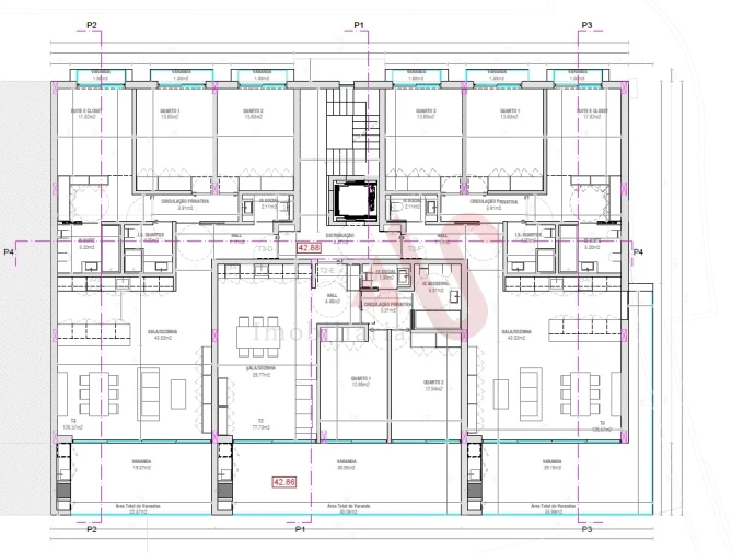 Apartamento T3 para Venda em Ribeirão Foto 15