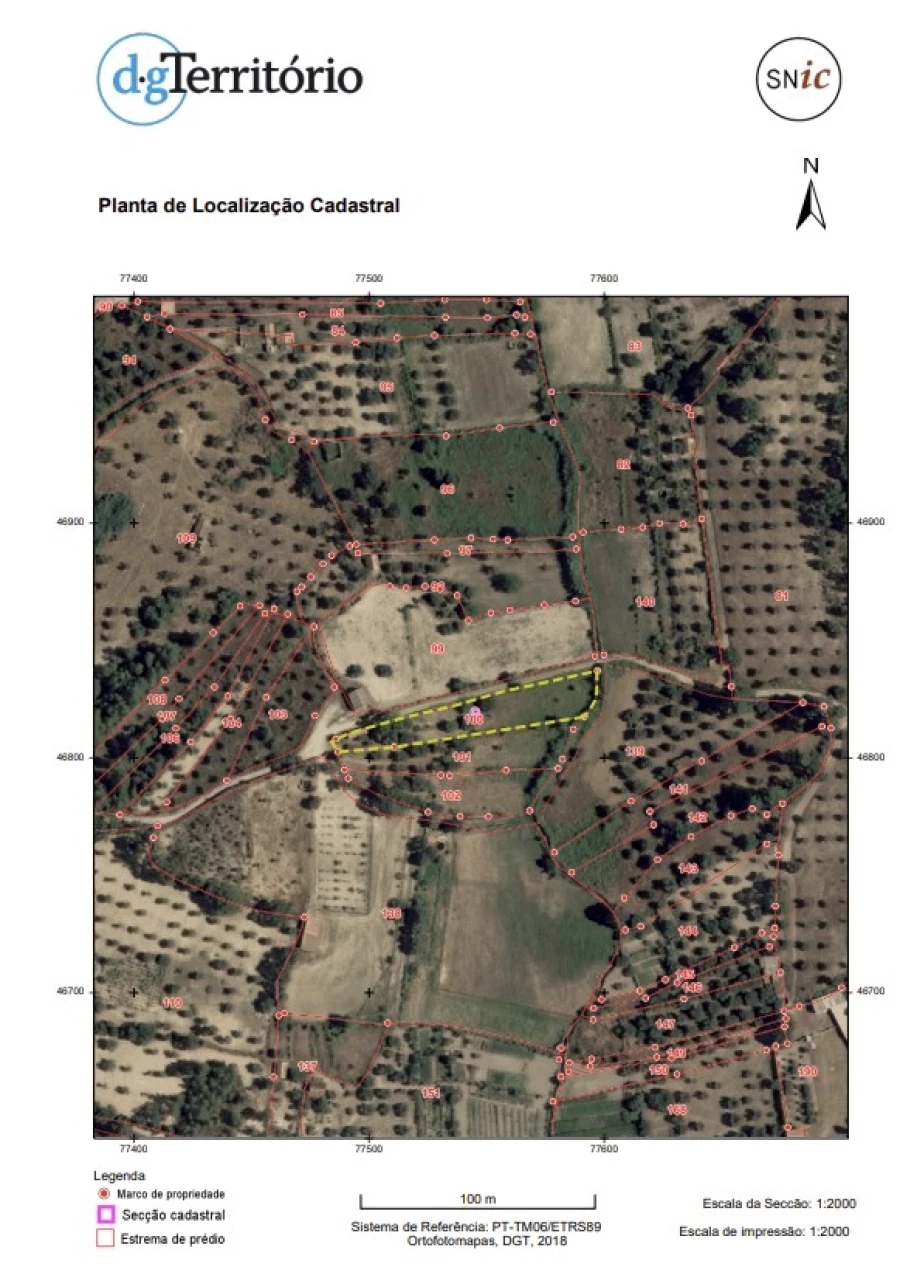 Terreno para Venda em Pedrógão de São Pedro e Bemposta Planta 1