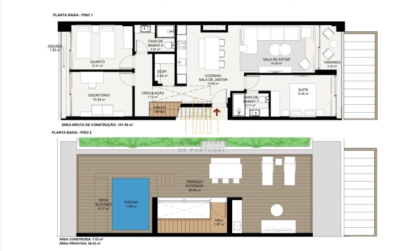 Apartamento T3 para Venda em Porto Covo Foto 11