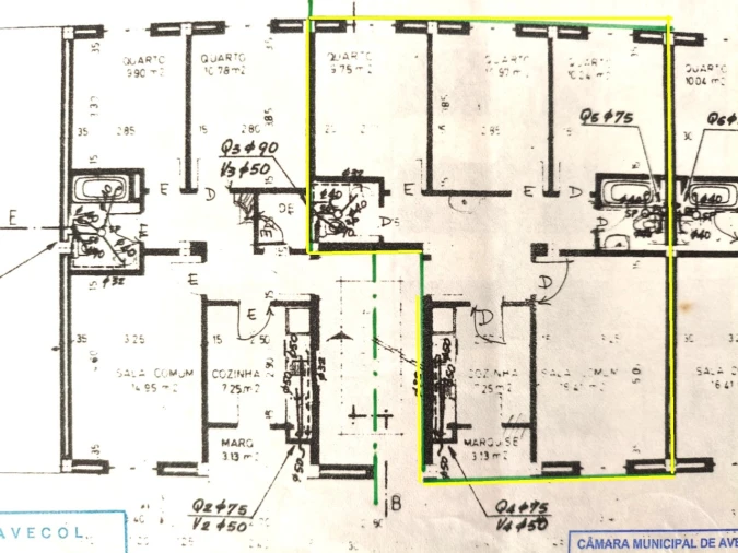 Apartamento T3 para Venda em Esgueira Planta 1