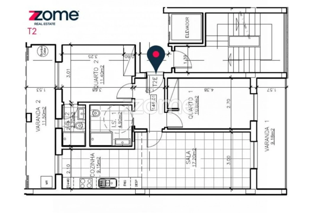 Apartamento T2 para Venda em Santo Antonio dos Olivais Foto 13