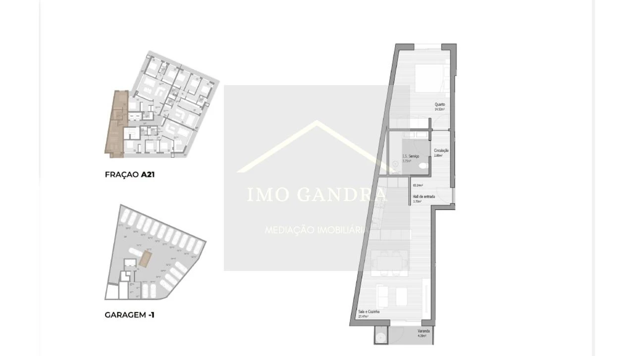 Apartamento T1 para Venda em Bougado (São Martinho e Santiago) Foto 15