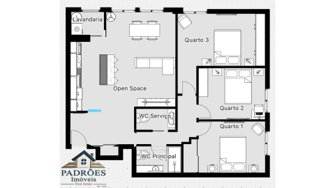 Apartamento T3 para Venda em Cidade da Maia