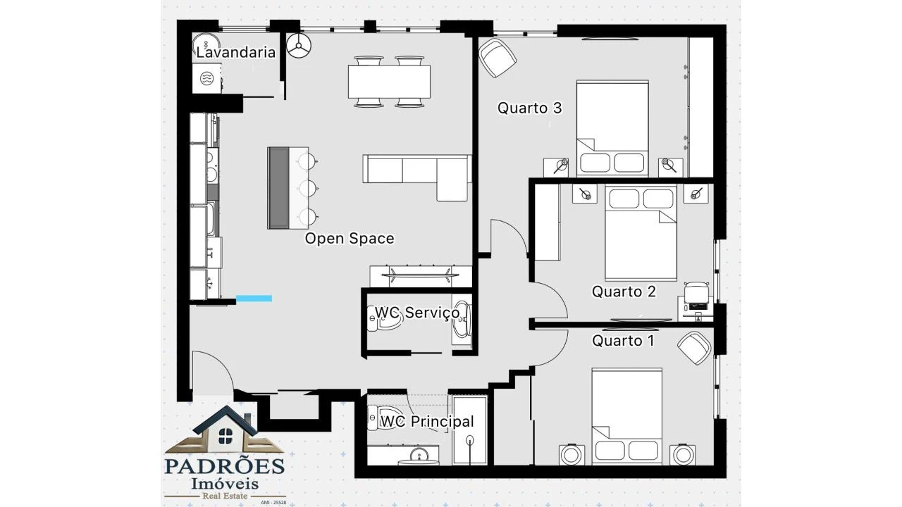 Apartamento T3 para Venda em Cidade da Maia Foto 25