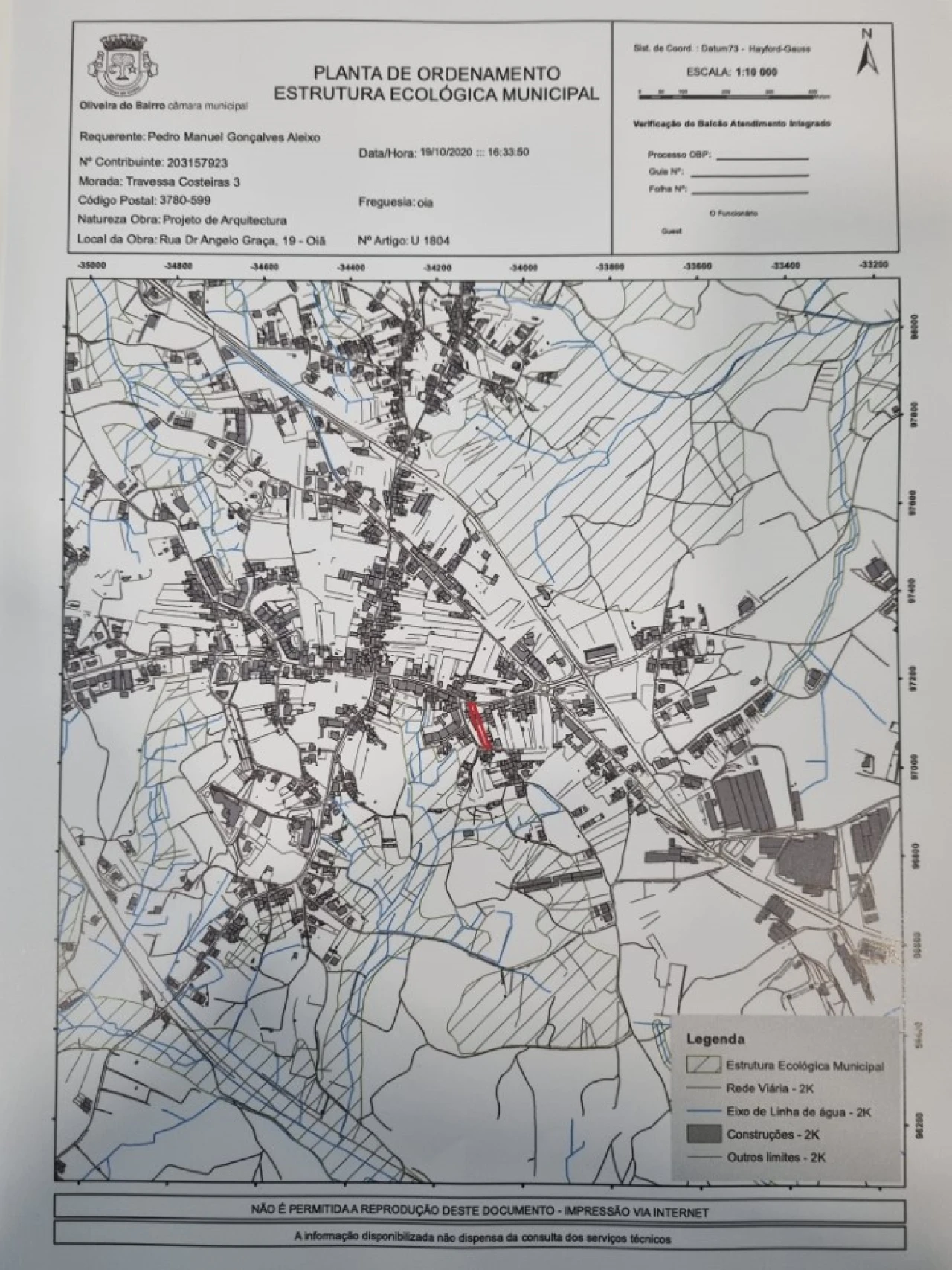 Terreno para Venda em Oiã Planta 2