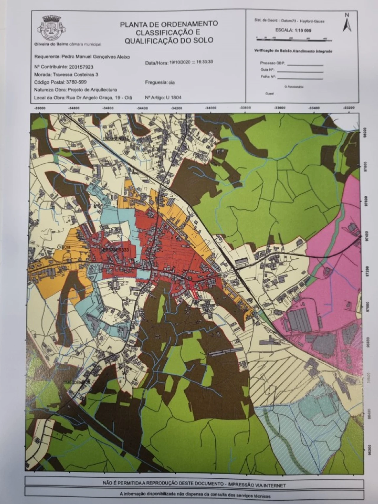 Terreno para Venda em Oiã Planta 4