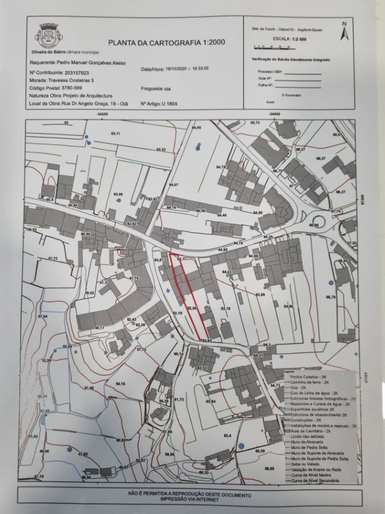 Terreno para Venda em Oiã Planta 3