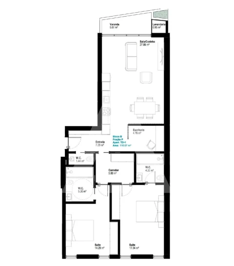 Apartamento T2 para Venda em Esgueira