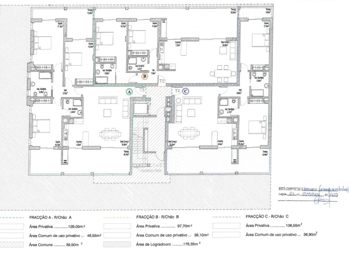Apartamento T2 para Venda em Lagos (São Sebastião e Santa Maria) Planta 1