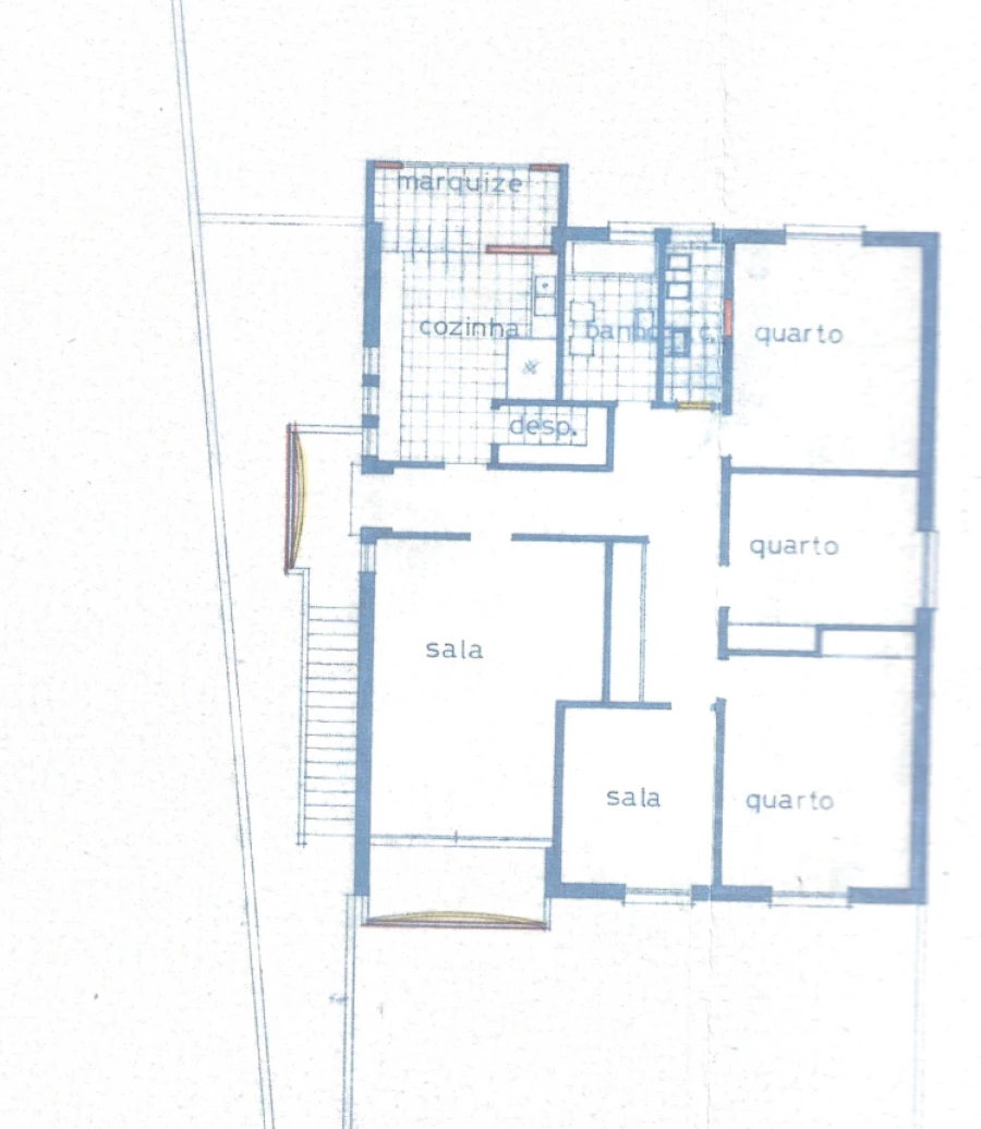 Apartamento T4 para Venda em Abrantes (São Vicente e São João) e Alferrarede Planta 1