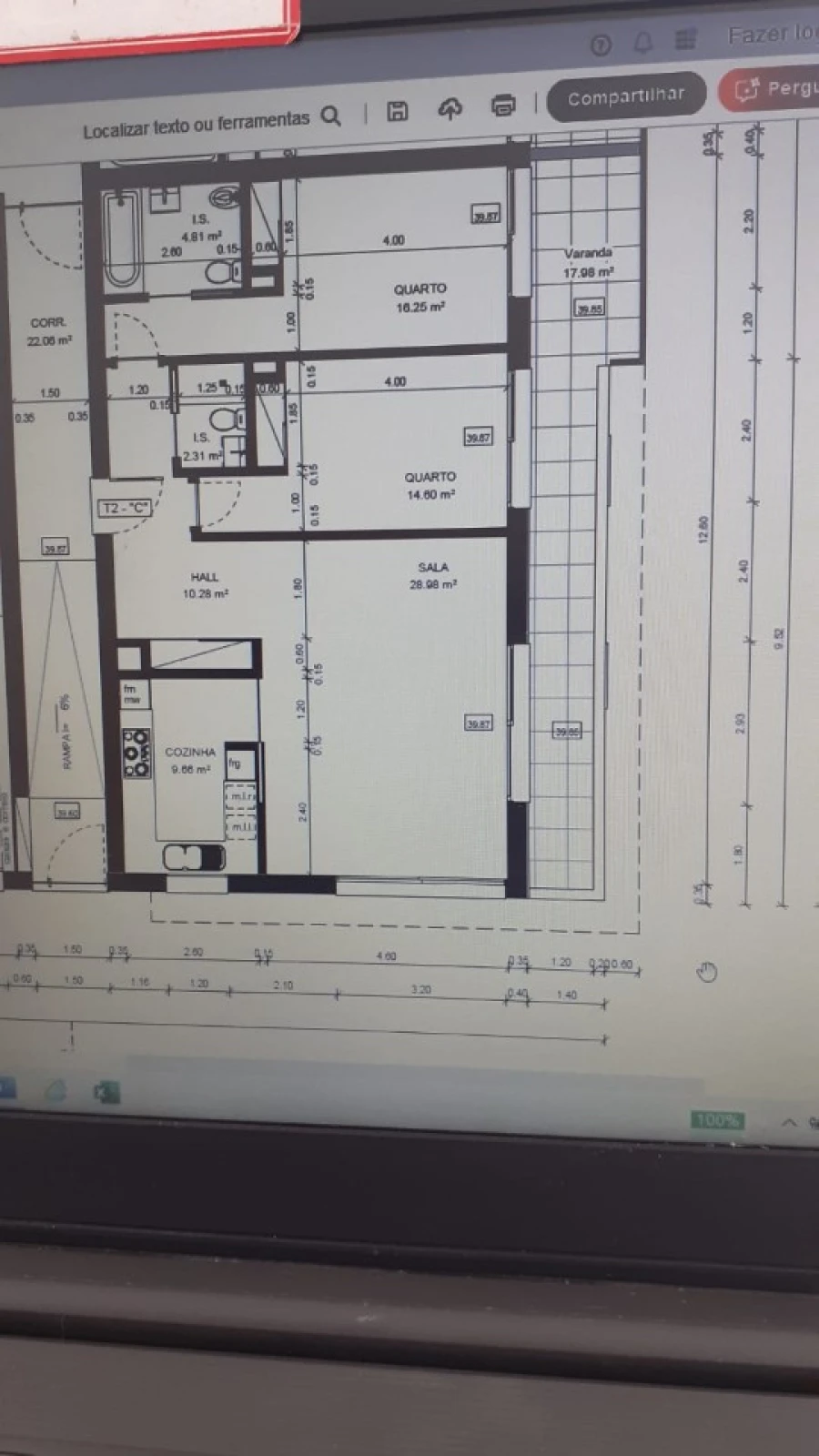 Apartamento T2 para Venda em Tavira (Santa Maria e Santiago) Planta 1