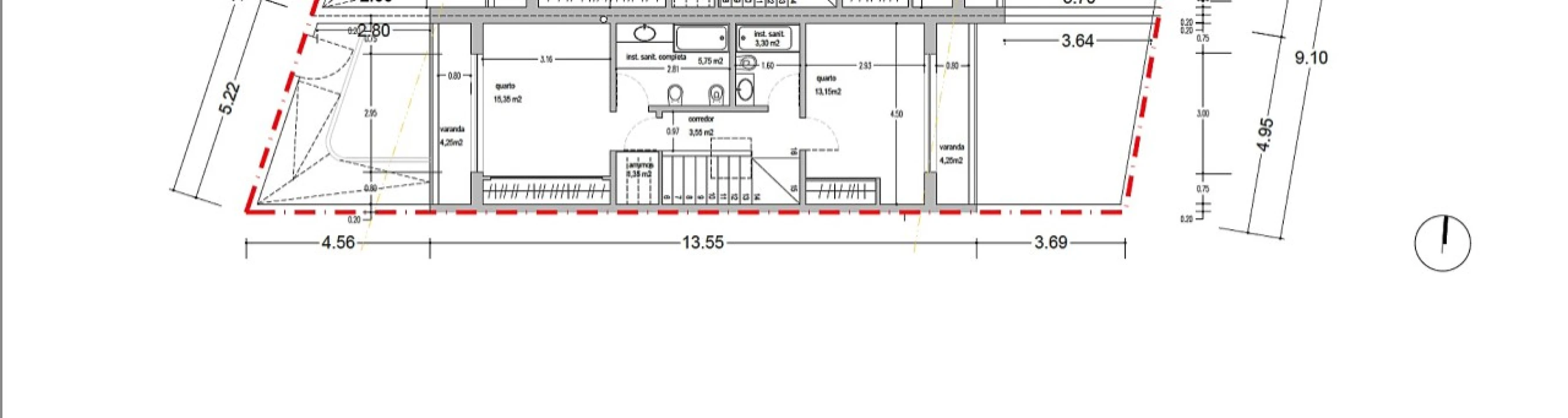 Moradia T2 para Venda em Santo Isidoro Planta 2