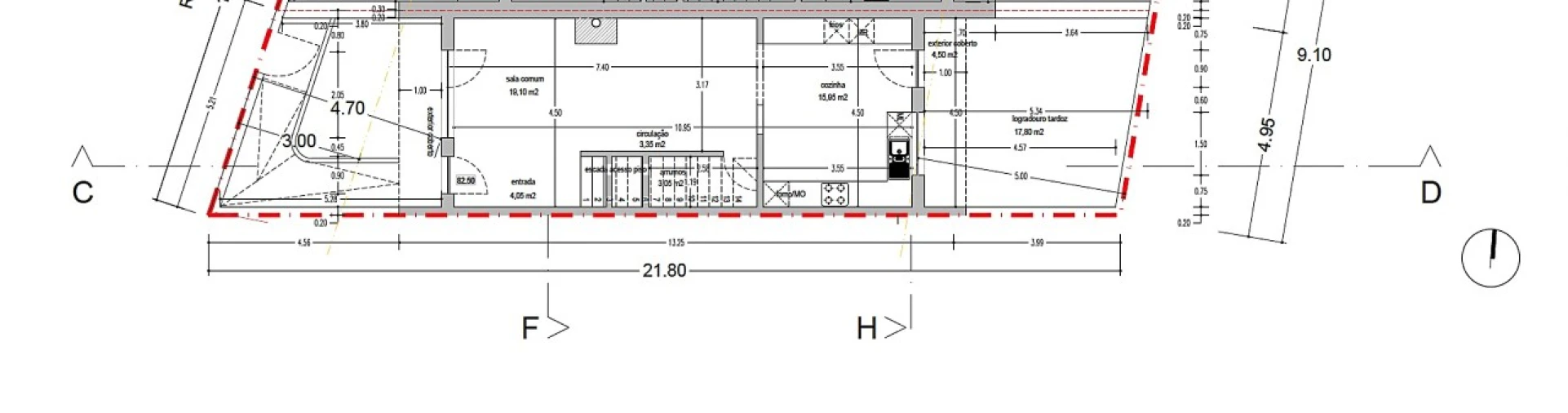 Moradia T2 para Venda em Santo Isidoro Planta 1