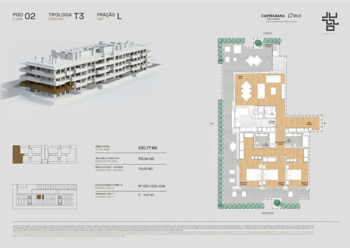 Apartamento T3 para Venda em Cascais e Estoril Planta 1