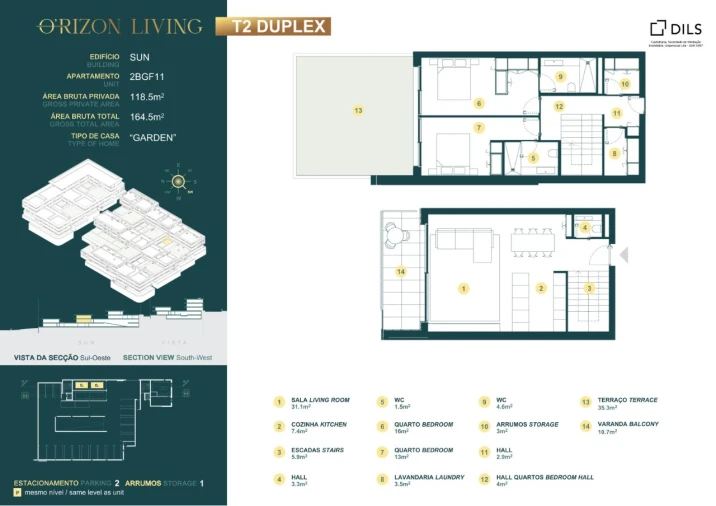 Apartamento T2 para Venda em Gondomar (São Cosme), Valbom e Jovim Planta 1