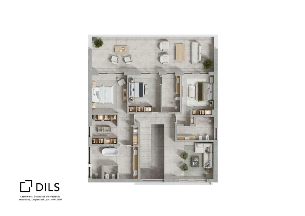 Moradia T4 para Venda em Quarteira Planta 3